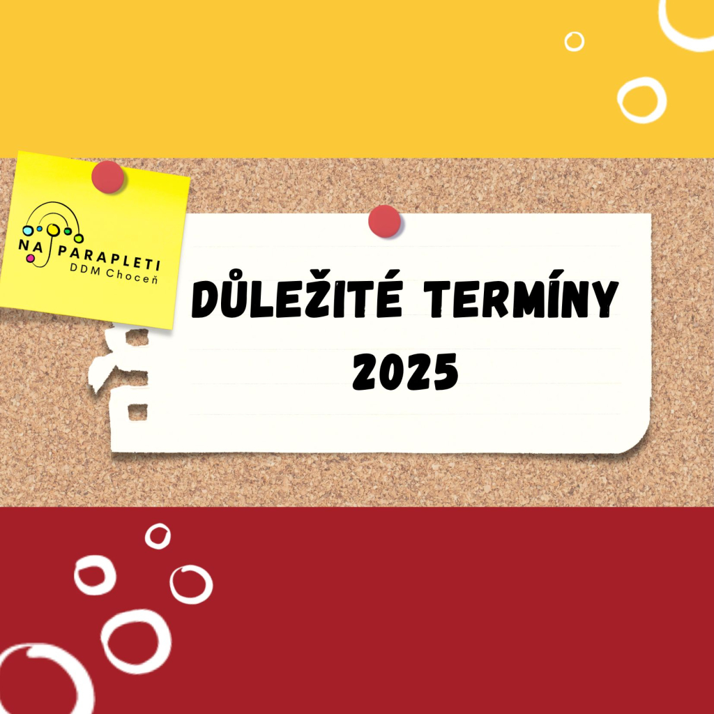 Důležité termíny 2025