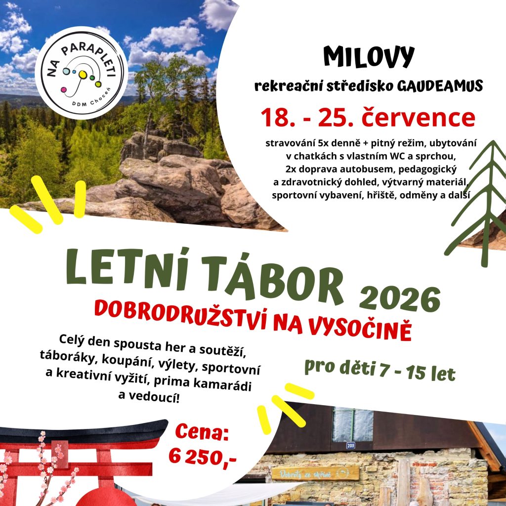 Pobytový tábor Dobrodružství na Vysočině