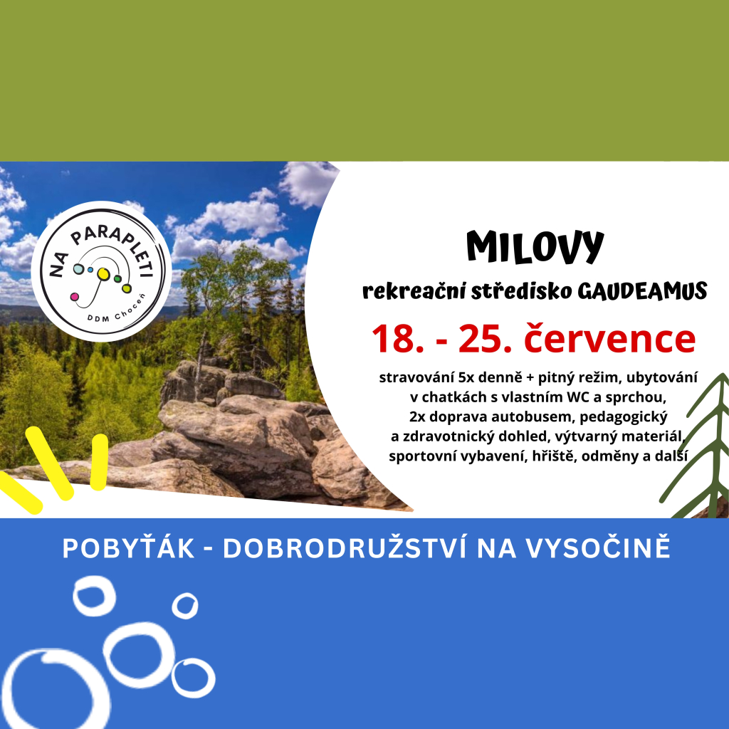 LETNÍ POBYTOVÝ TÁBOR 2026