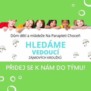 Hledáme vedoucí zájmových kroužku pro školní rok 2021/2022