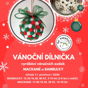 Vánoční dílnička Bambulky