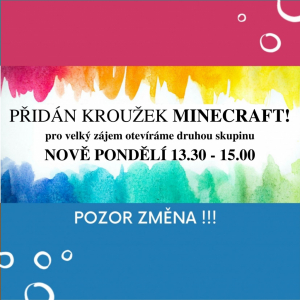Pozor NOVINKA - Minecraft s programováním