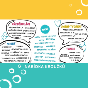 Máme pro vás širokou nabídku kroužků!
