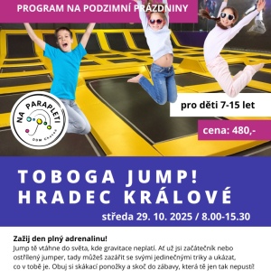 Podzimní prázdniny - výlet TOBOGA jump Hradec Králové